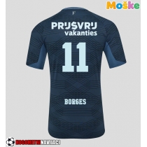 Moške Nogometnih dresov Feyenoord Goncalo Borges #11 Gostujoči 2025-26 Kratki rokavi